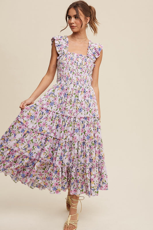 All You Had to Do Was Stay Floral Dress