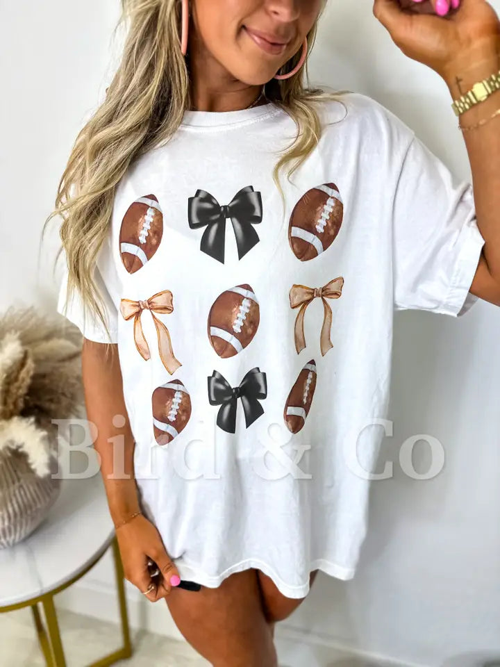 Football & Hairbows T-Shirt