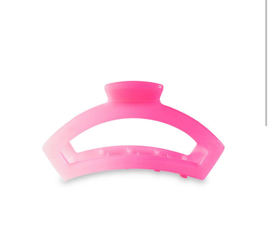 Open Pink Ombré Tiny Hair Clip