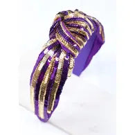 Gameday Purple + Gold Headband