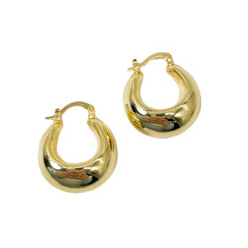 Tear Drop Hoop Earrings