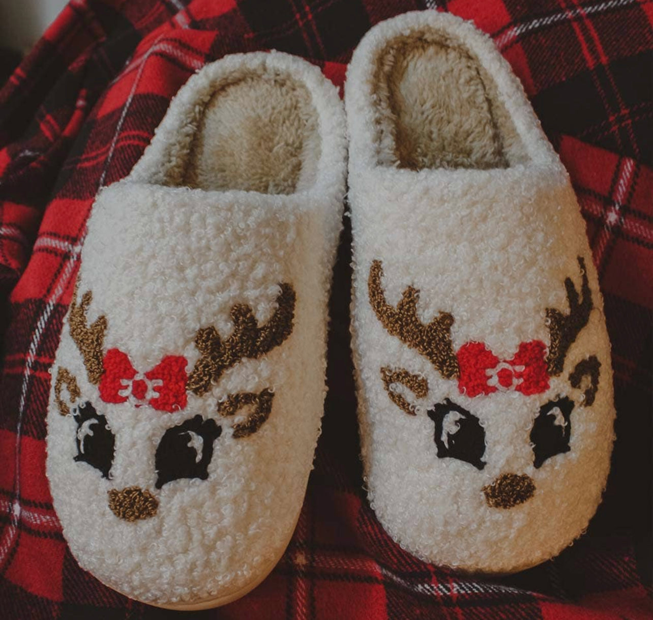 Bright Spirits Reindeer Slippers