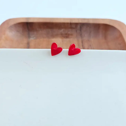 Heart Stud Earrings