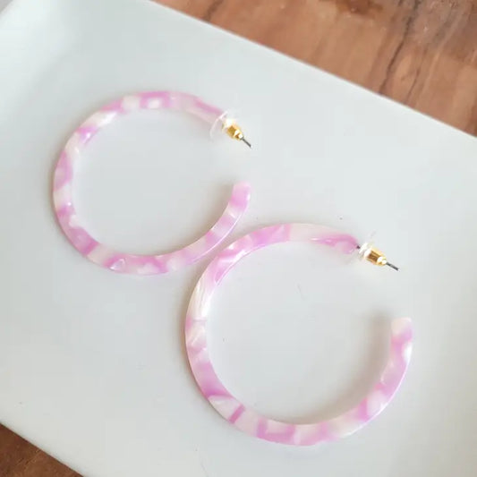 Bubblegum Pop Hoop Earrings