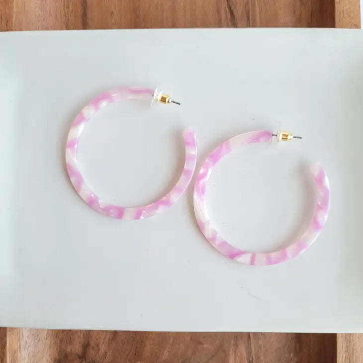 Bubblegum Pop Hoop Earrings